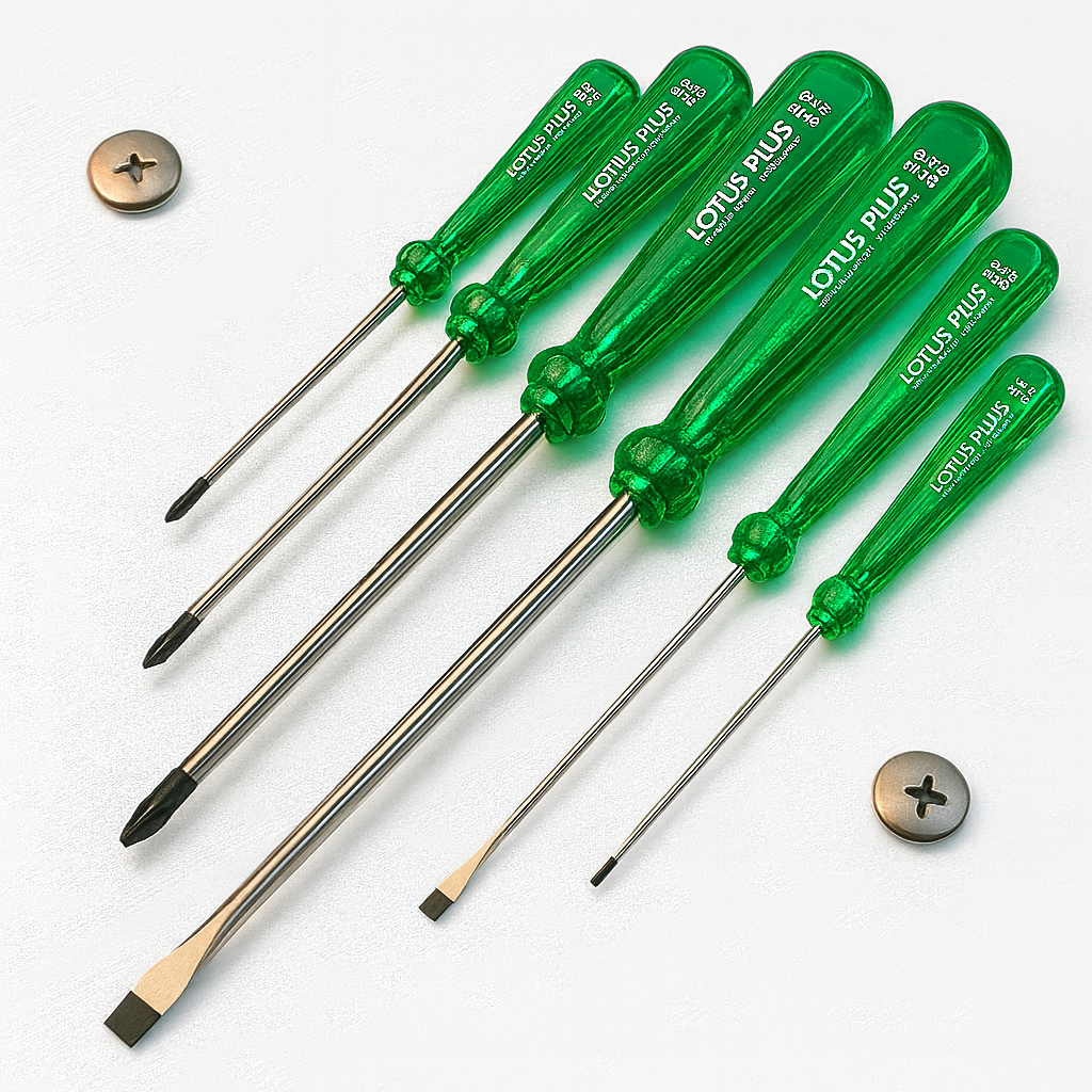 Kit de Chaves de Fenda e Philips Profissional 6 Peças Linha Premium