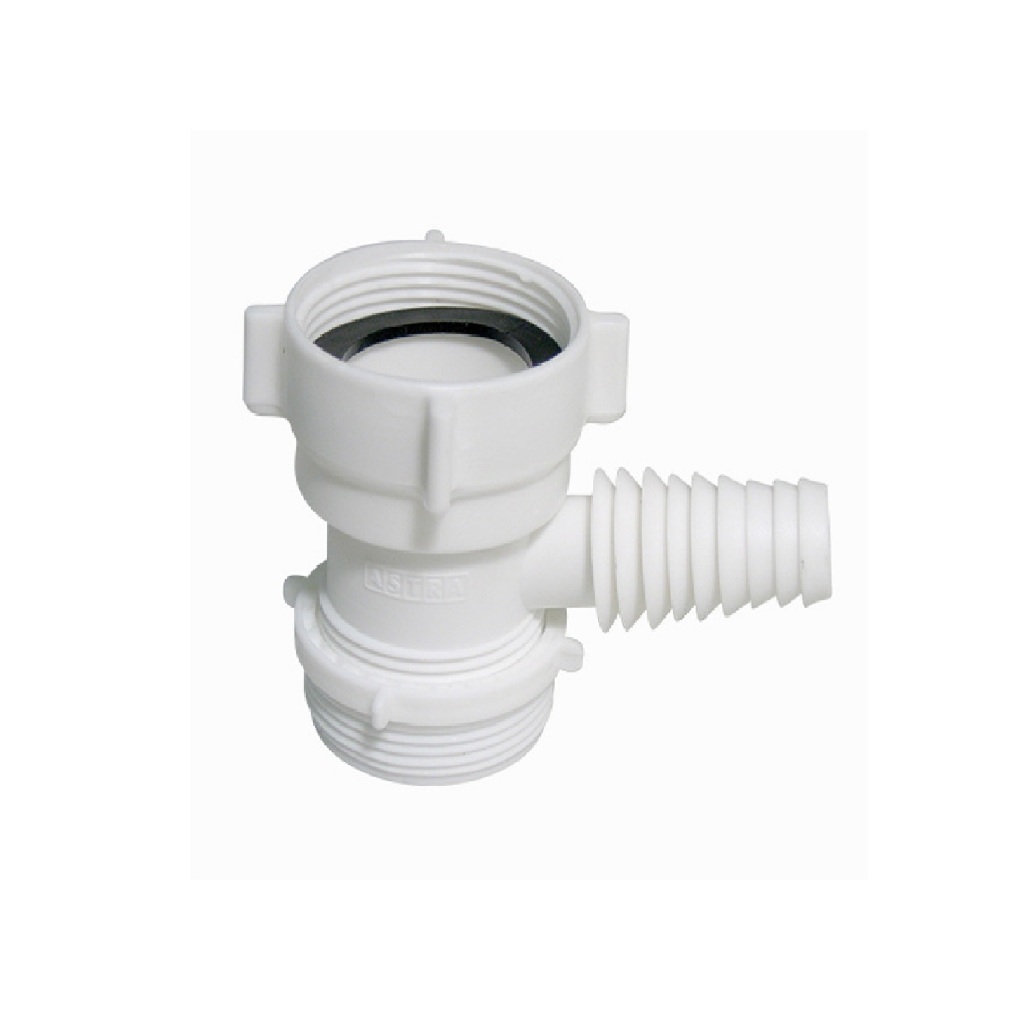 Adaptador para Máquina de Lavar Louça AML Branco Astra para Mangueiras 1" 7/8" 3/4"