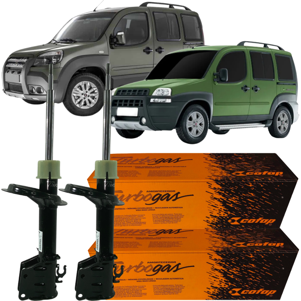Par Amortecedor Dianteiro Cofap Doblo Adventure 1.8 8v 1.8 16v 2003 á 2020
