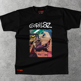 Camiseta Basica Estampada Banda Gorillaz Unissex Rock Cartoon 100% Algodão Tamanhos P M G em Oferta na Shopee