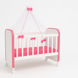 Berço Brinquedo Boneca Até 67cm Rodízio Reborn Rosa Ou Azul