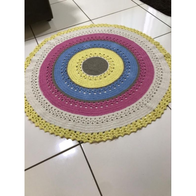 Tapete Infantil ternurinha/tapete em crochê