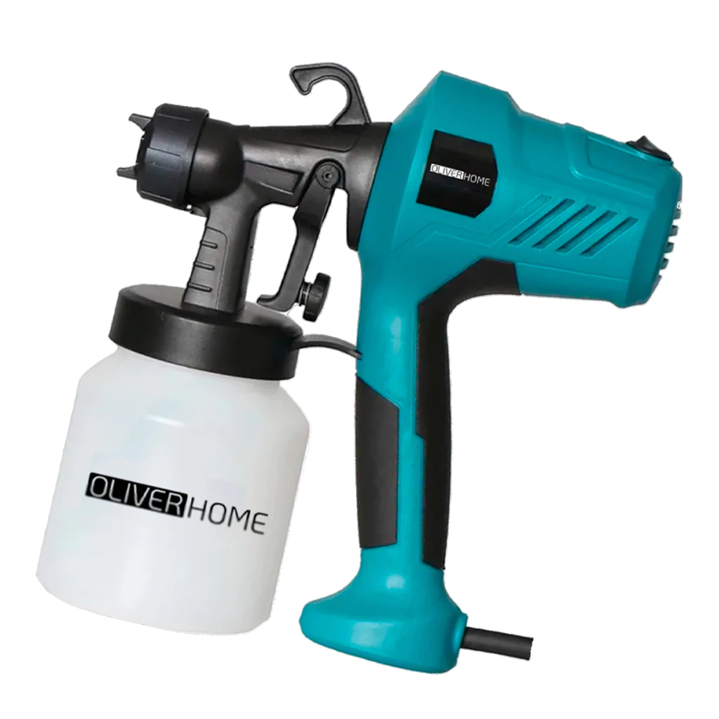 Pistola Elétrica Para Pintura Pulverizador de Tinta com Bico e Compressor 450w - OliverHome