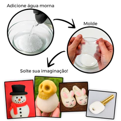 Massa Resina Termoplástica PCL Polycaprolactona Artesanato Restauração