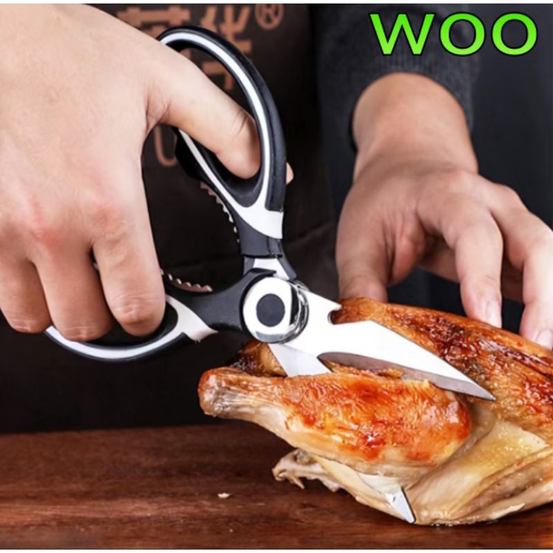 Tesoura De Cozinha De Aço Inoxidável Multipurpose Carne Osso De Frango Peixes Aves Vegetais Tesoura Profis...15547