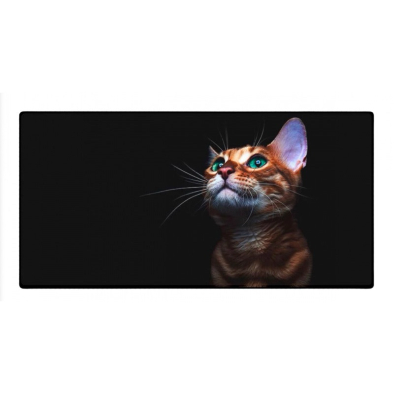 Mouse Pad Gamer Extra Grande 70x35cm Gato