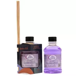 Kit 2 Difusor de Ambiente Quim Eco 250ml com Vareta Quim Aroma