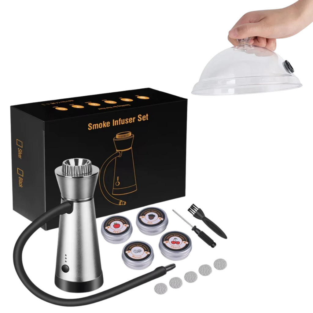 Defumador Portátil BORUiT YHX-3233 – Culinária Gourmet com Tampa 21,5cm – Envio 24h