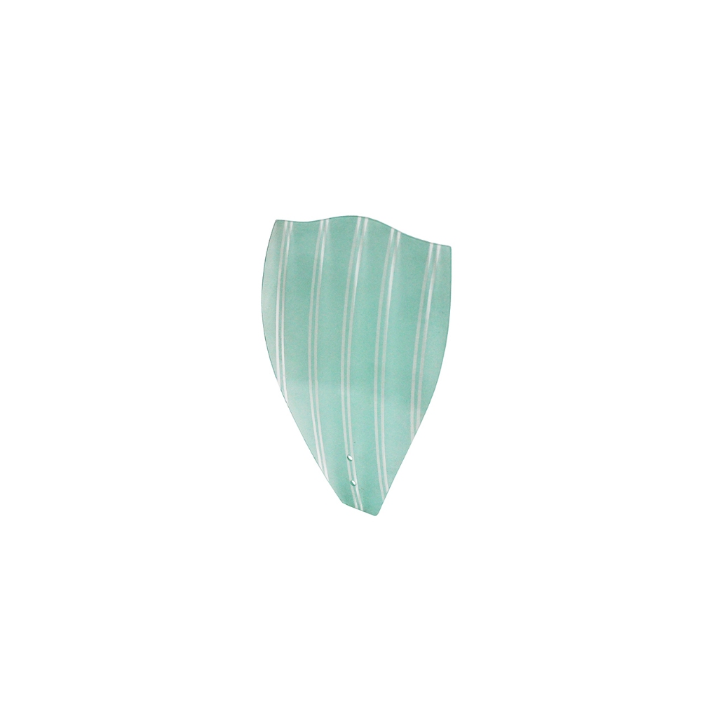 Acessório Vidro 3mm Curvado Listrado Jateado Luminária Antiga Retro Vintage