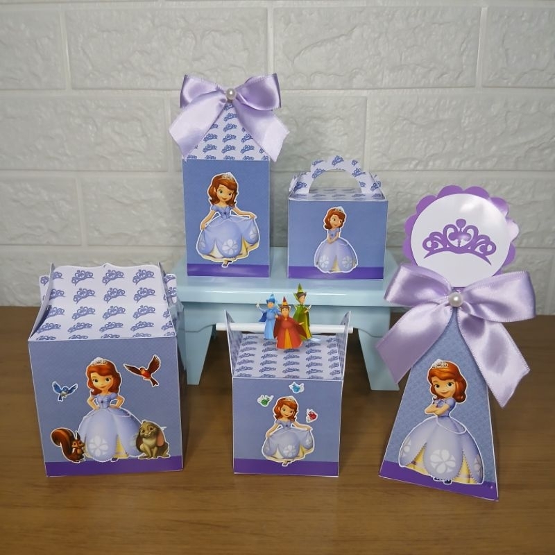Kit Caixas Princesa Sofia Personalizada / Lembrancinha de Festa /Aniversário