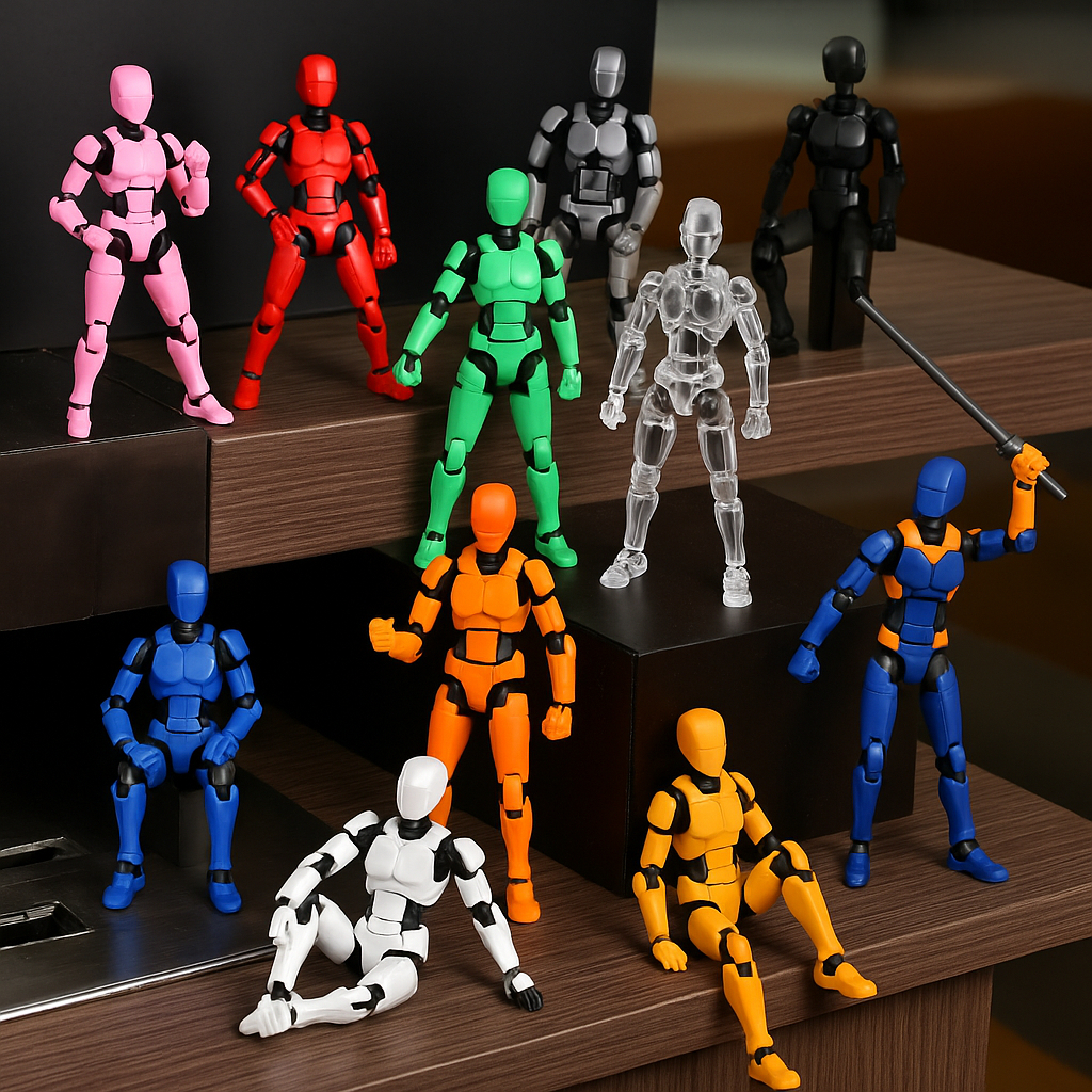 kit Boneco Dummy 13 Articulado -  3D com Brinde Acessorios Criativo para Crianças