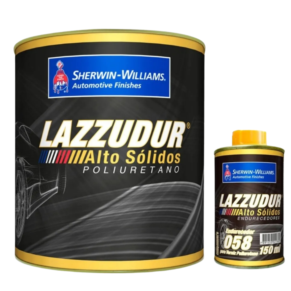 Verniz Automotivo Lazzudur 8050 Alto Solido 750ml Com Catalizador 058 Lazzuril 150ml em Oferta na Shopee