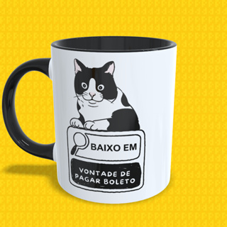 Caneca Engraçada Gatinhos "Alto em TDAH Baixo em Paciência" | Presente Geek Criativo | Xícara Café em Oferta na Shopee