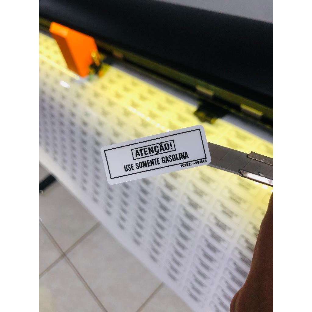 Adesivo de Advertência (USE SOMENTE GASOLINA)  ETIQUETA DE PRECAUÇÃO – TANQUE START160 (2016 A 2021) em Oferta na Shopee