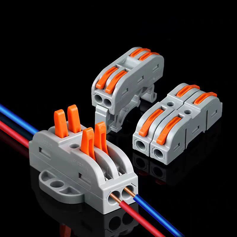 KIT com 10 Conectores Compacto Elétrico Emenda E Derivação 4mm e 6mm Terminal De Conexão