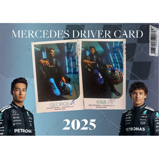 Mercedes Driver Cards 2025 – George Russell & Kimi Antonelli (Originais) em Oferta na Shopee