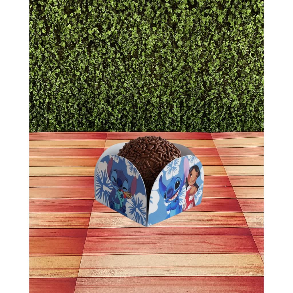 150 Forminhas Personalizadas para Doces Stitch– Qualquer Tema – Festa Infantil, Aniversário, Lembrancinha Decorativa