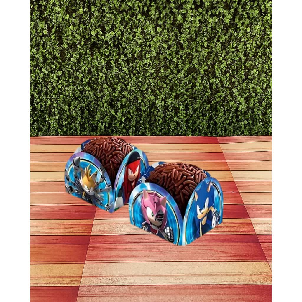 Forminhas Personalizadas para Doces Sonic e Amigos – Festa Infantil, Aniversário, Lembrancinha Decorativa