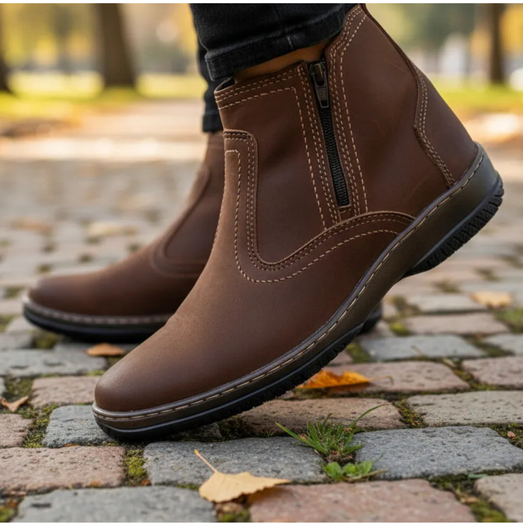Bota Feminina Mulher Country Social Montaria Marca Campolina Botina Couro Nobuck Legitimo Botinha Resistente 2220