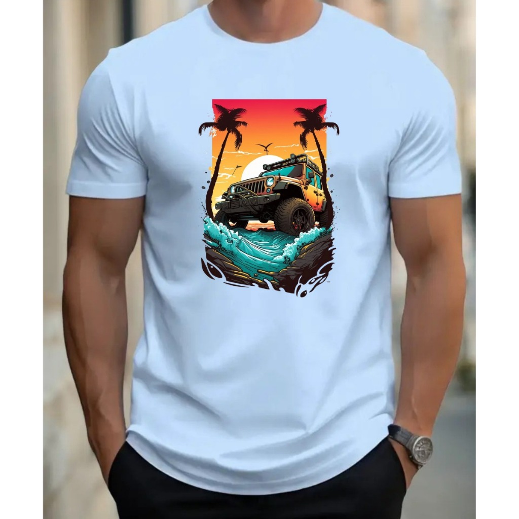 Camisa masculina estampada estilo moderno para todas as ocasiões modelo lançamento 100% Algodao