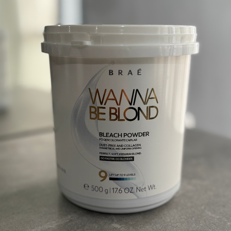 Pó Descolorante Braé Wanna Be Blond 500g – Clareamento Profissional e Proteção Máxima
