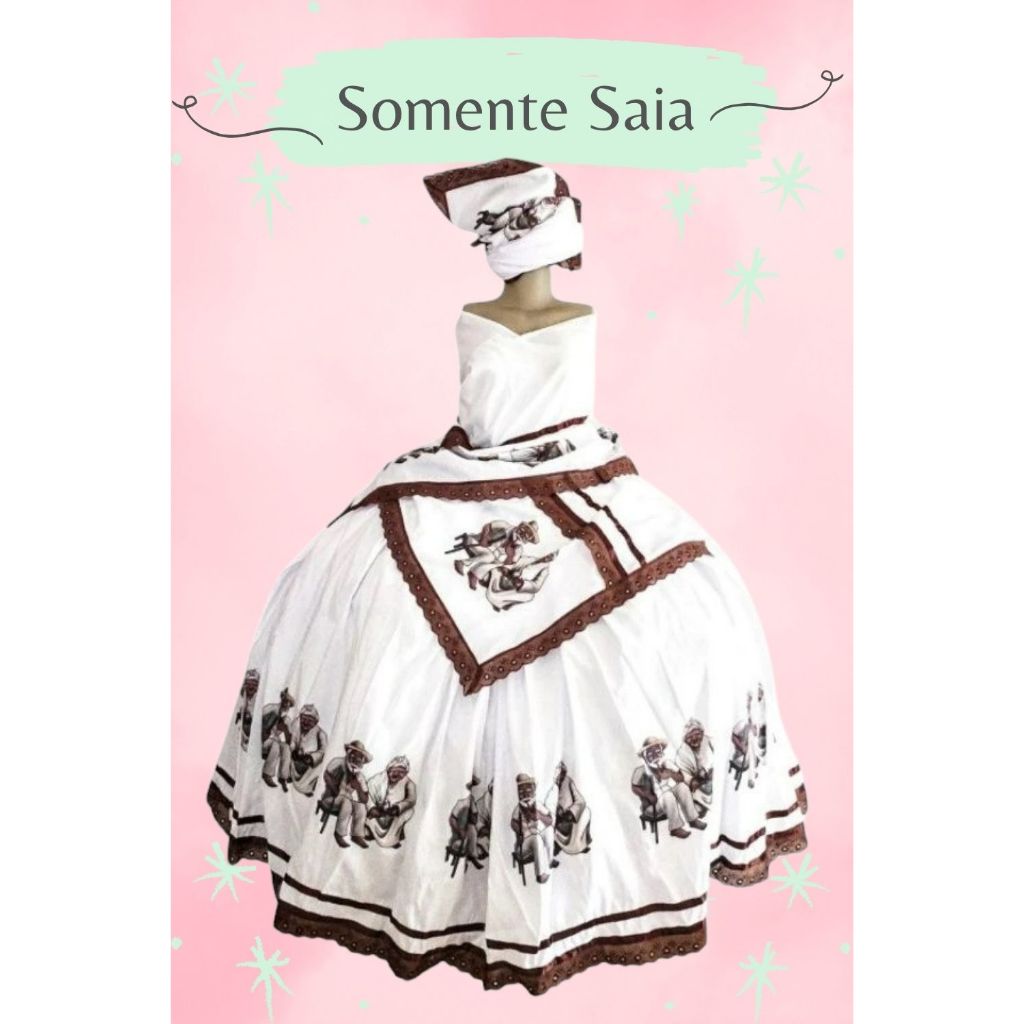 SAIA PRETO VELHO CASAL  - SAIA ORIXÁ, CABOCLO, BOIADEIRO, SANTO, POMBOGIRA, CIGANA UMBANDA E CANDOMBLÉ