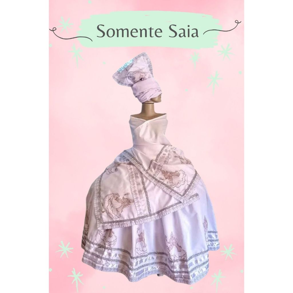 SAIA OYA YEMANJÁ BRANCO E PRATA - SAIA ORIXÁ, CABOCLO, BOIADEIRO, SANTO, POMBOGIRA, CIGANA UMBANDA E CANDOMBLÉ
