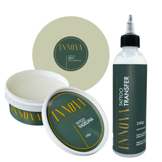 Kit Tatuagem Transfer 240ml + Vaselina 150g Pele Artificial em Oferta na Shopee