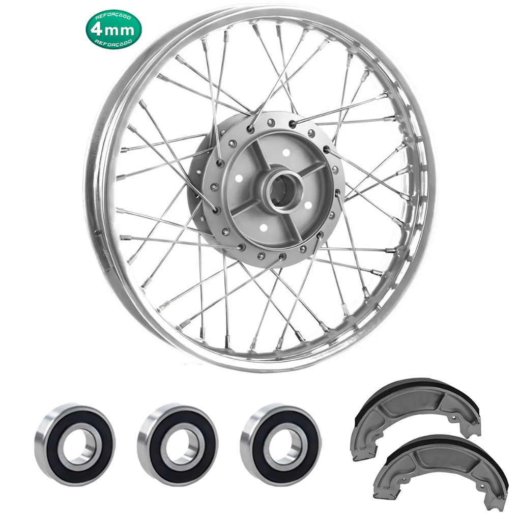 Roda Traseira Ybr 125 00/08 Factor 125 4mm Montada Alinhada em Oferta na Shopee