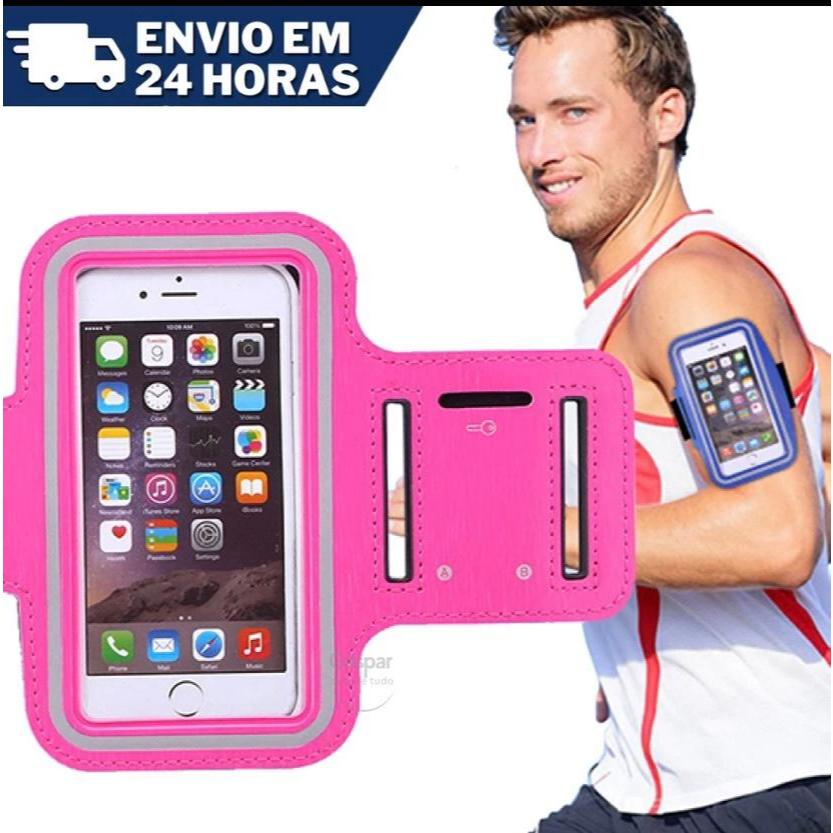Braçadeira Suporte Porta Celular Braço Corrida Academia