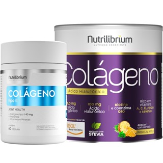 Kit Colágeno Tipo 2 60 Caps + Colágeno Verisol Ácido Hialurônico 200g Nutrilibrium em Oferta na Shopee