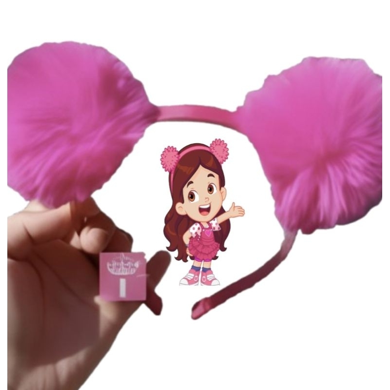 Pompom Maria Clara/tiara Maria Clara/parzinho Maria Clara/faixa de bebê Maria Clara /Maria Clara e JPPronta entrega