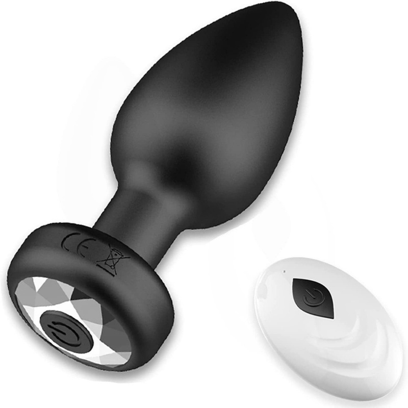 Plug Anal vibro com controle remoto Recarregável 10 modos de vibração CONTROLE/APP