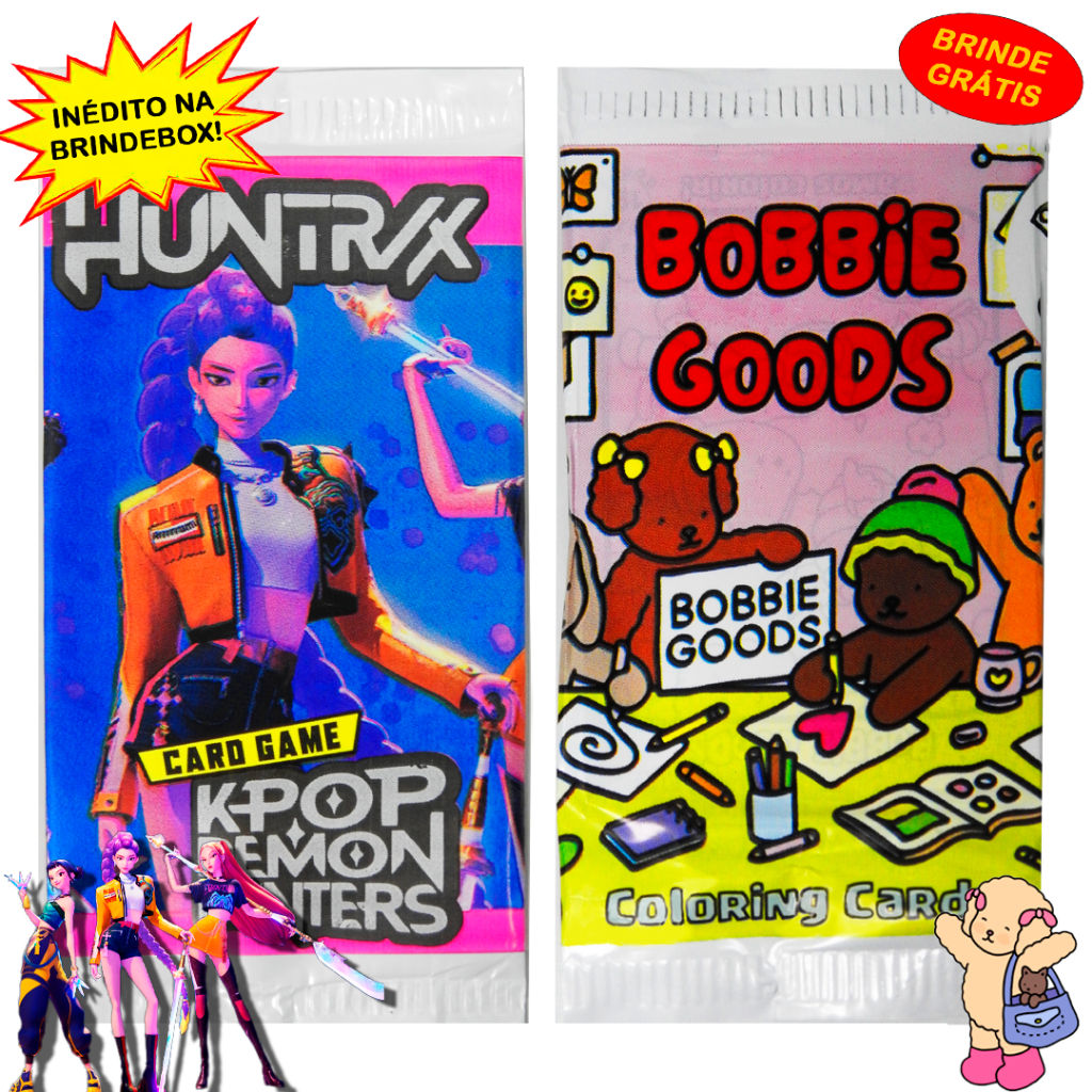 KIT CARDS: HUNTRIX GUERREIRAS KPOP E BOBBLES GOODS (CARTINHAS) em Oferta na Shopee