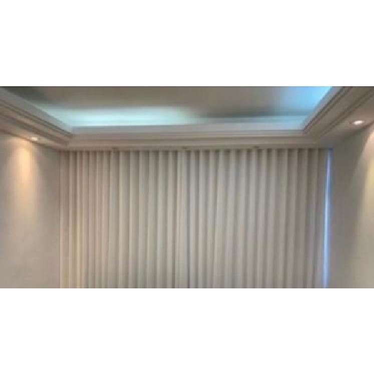 Kit Cortinas sob medida gaze com forro Blackout Trilho