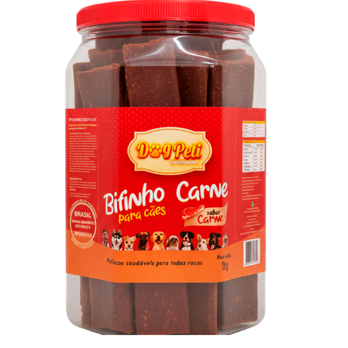 Petiscao Para Cães Bifinhos Caninos 2kg Promocional Bifinho Super Premium Dog Peti Alta Qualidade Super Macio