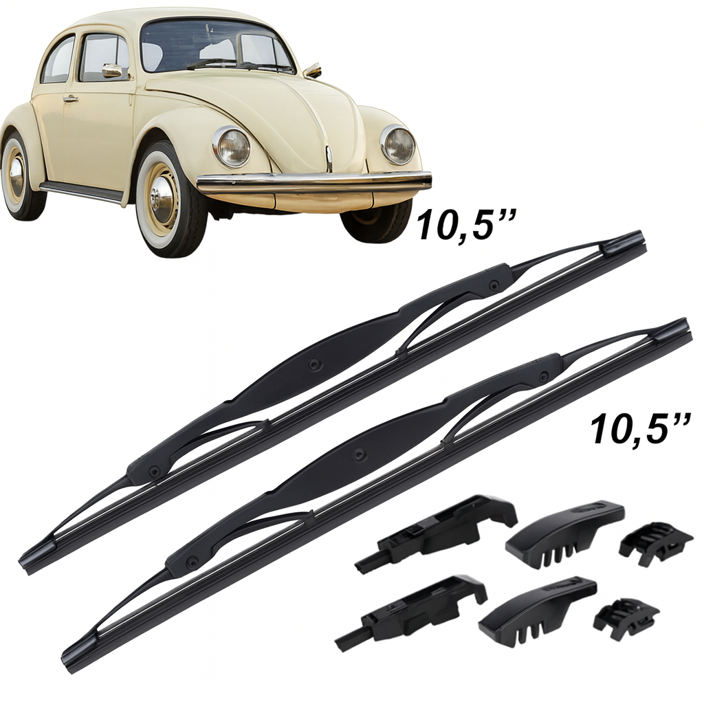 Par de Palhetas Volkswagen Fusca (1980 até 1996) Original Limpador de Para-Brisa