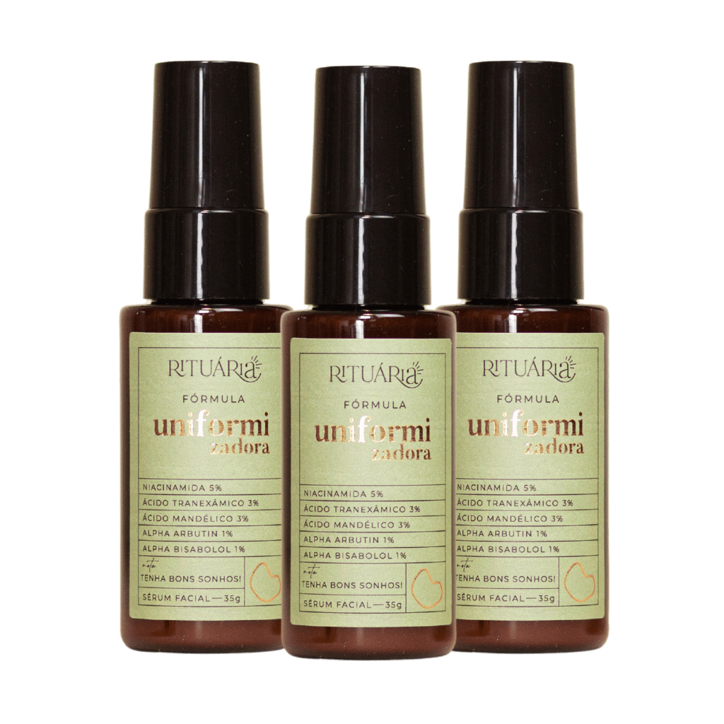 Kit 3x Sérum Clareador Fórmula Uniformizadora Rituária 35g para Manchas e Melasma