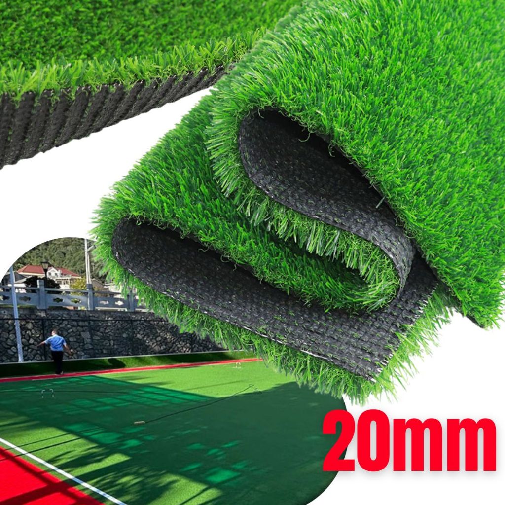 Grama Sintética 20mm Artificial Tapete Semelhante Natural VÁRIOS TAMANHOS 4m², 6m² 10m² ou 15m²