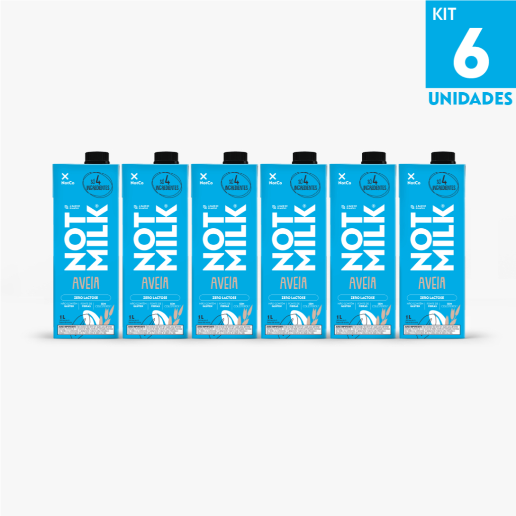 Kit Bebida Vegetal NotCo NotMilk Aveia 1L
