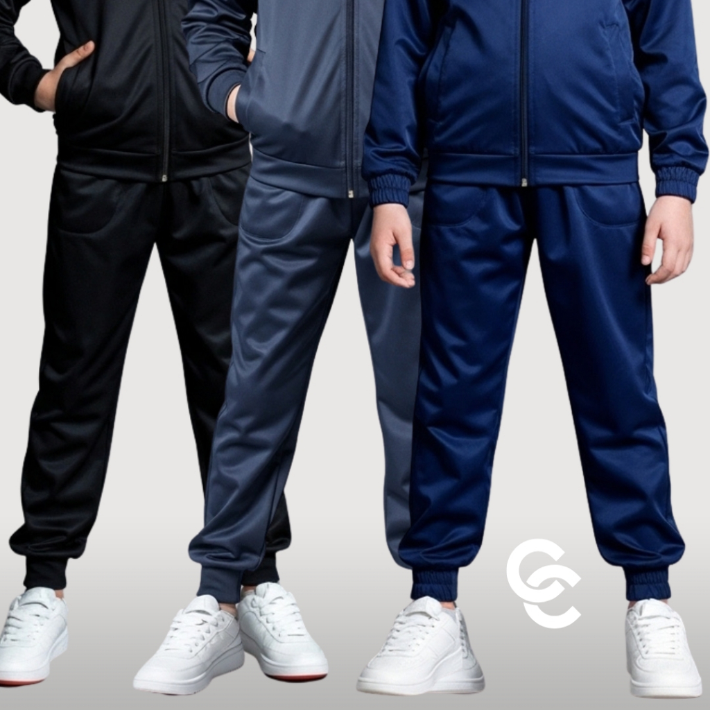 Kit 3 Calça Infantil Jogger Forrada Juvenil Reforçada Calça Volta As Aulas
