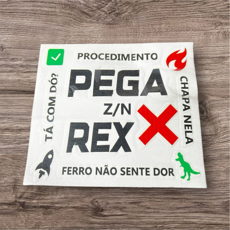 adesivo pega rex ploter recorte fundo branco