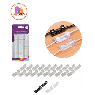 Passa‑Fio / Organizador de Cabos com Fita – Kit 20 / 40 / 60 unid – Fixador de Fios em Oferta na Shopee