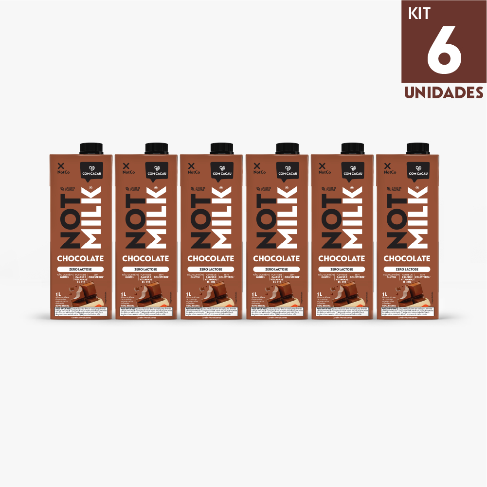Kit Bebida Vegetal NotCo NotMilk Chocolate 1L