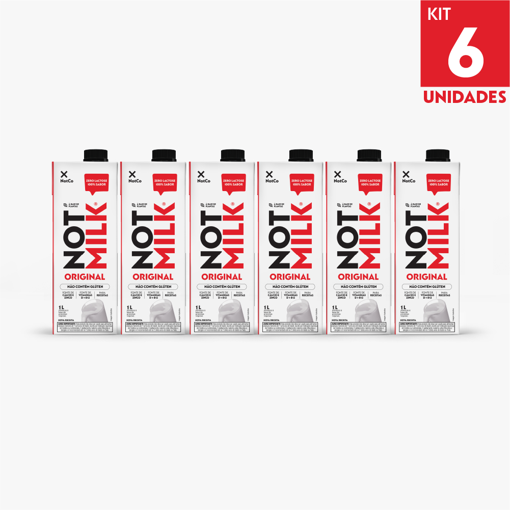 Kit Bebida Vegetal NotCo NotMilk Original 1L em Oferta na Shopee