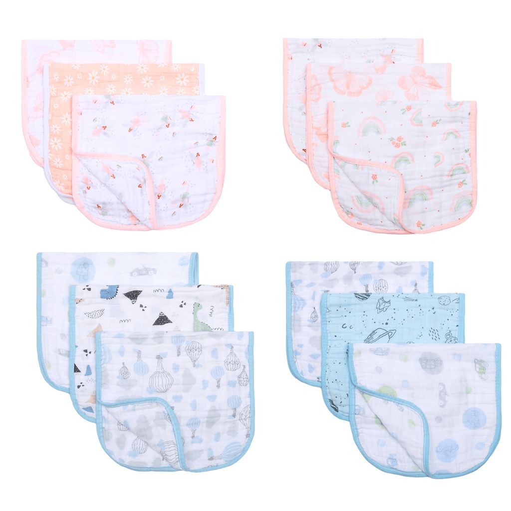 Paninho De Ombro Bebê Papi Soft Estampado 50Cm X 22Cm 03 Unidades em Oferta na Shopee
