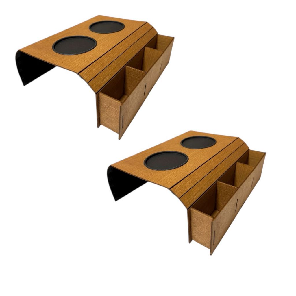Kit 2 Esteiras para Sofá – Porta-Copos e Suporte para Controle em MDF em Oferta na Shopee
