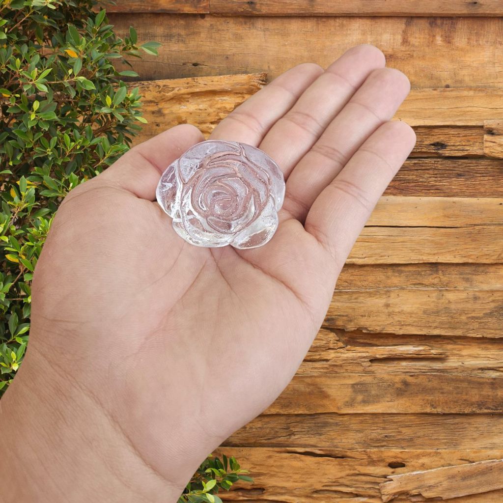 Kit 4 Puxadores Rosa Grande Acrílico para Gaveta Penteadeira Armário e Decoração de Móveis