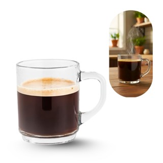 Jogo 6, 12 ou 18 canecas de vidro Plasvale Tradicional 240ml, Clássica, Resistente, xícara café em Oferta na Shopee