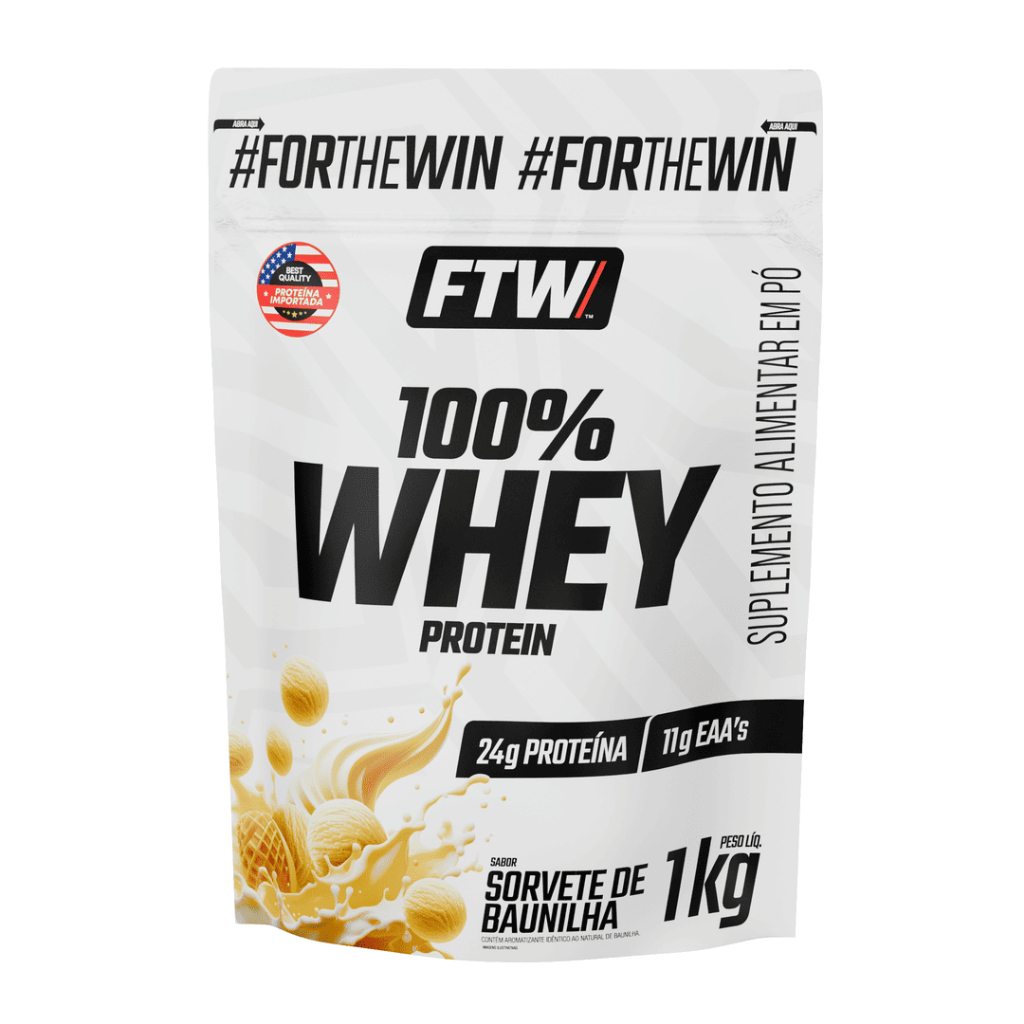 100% Whey Protein Refil 1Kg - FTW em Oferta na Shopee